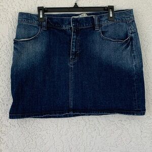 Gap jeans stretch mini skirt size 14